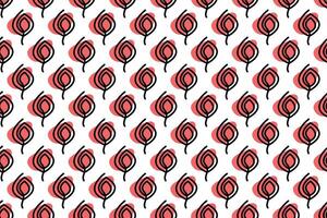 Abstract leaf seamless pattern background vector