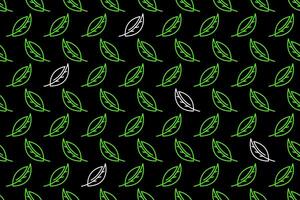 Abstract leaf seamless pattern background vector
