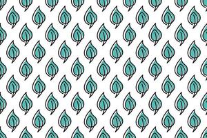 Abstract leaf seamless pattern background vector