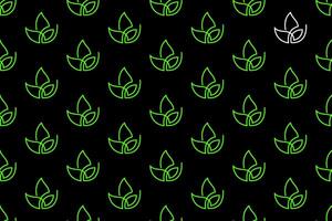 Abstract leaf seamless pattern background vector