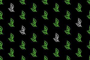 Abstract leaf seamless pattern background vector