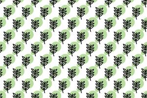 Abstract leaf seamless pattern background vector