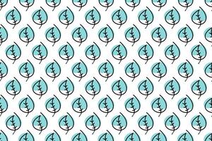 Abstract leaf seamless pattern background vector