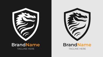 Expressive crocodile head logo design simplicity. Capture attention with our expressive crocodile head logo, blending simplicity with bold expression vector