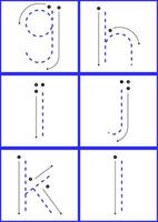 learning alphabet tracing letters vector