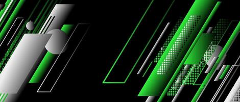 green and black abstract background with lines vector