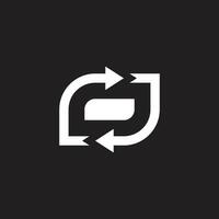 rotation arrows process production symbol vector
