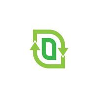 leaf colorful arrows rotate process symbol logo vector