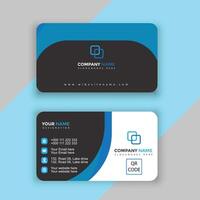 Business card with triangle shapes design vector