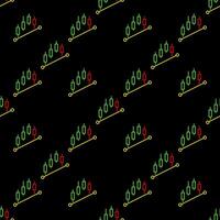 Candlestick charts formation linear seamless pattern vector