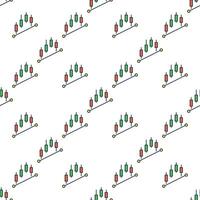 Crypto Trading Formation with Candlestick charts colored seamless pattern vector
