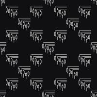 Crypto Trading Candlestick Chart seamless pattern in thin line style vector