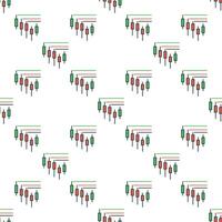 Candlestick Chart Crypto Trading colored seamless pattern vector