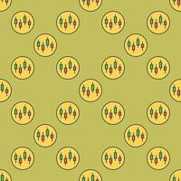 Crypto Candlestick Charts in Circle Technical Analysis colored seamless pattern vector