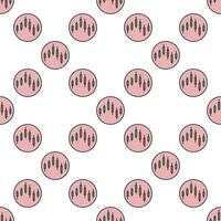 Candlestick Circle - cryptocurrency graph colored round seamless pattern vector