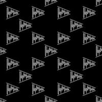 Candlestick Triangle figure cryptocurrency trading linear seamless pattern vector