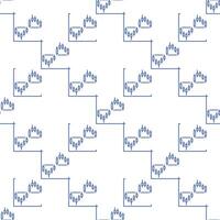 Candlestick Chart Formation seamless pattern in outline style vector