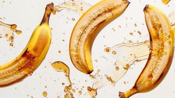 Caramelized Banana Bonanza on a white background photo