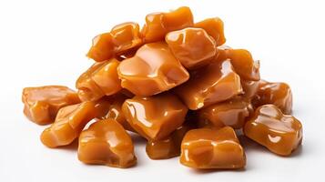 Caramel Clouds on a white background photo
