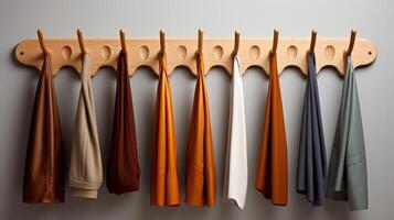 Cascade Coat Rack on a white background photo