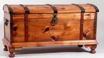 Cedar Chest on a white background photo