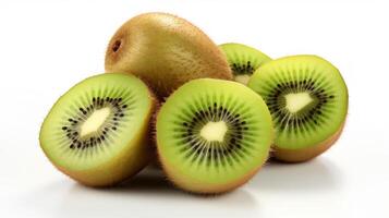 Fresh Kiwi on a white background photo
