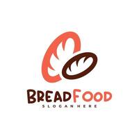 Bread with C logo template, Creative Bread logo design concepts vector