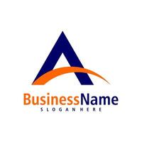 Letter A logo design . Creative Initial A logo concepts template vector