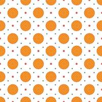 Mid Autumn Seamless Pattern Design with Decorative Elements in Hand Drawn Cartoon Flat Illustration Template vector