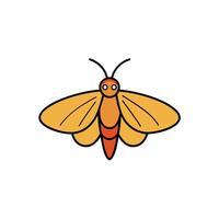 Comet Moth goes icon vector