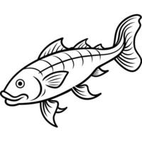 Coelacanth fish runs icon vector