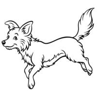 Corman Shepherd dog reading icon vector