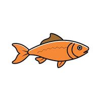 Common Carp fish swims icon vector