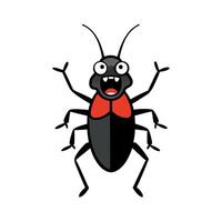 Common Beetle bug screams icon vector