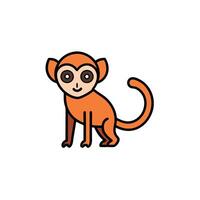 Common Cuscus monkey looks icon vector