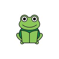 Common Frog learns icon vector