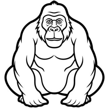 Cuscus monkey learns icon vector