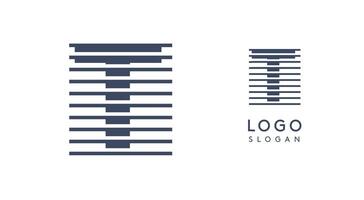 Abstract letter T logo with horizontal lines, logotype with striped effect for creative corporate branding, business identity, modern minimalist design. illustration. vector