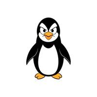 Crested Penguin angry icon vector