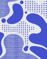 abstract shape background liquid dot and stripe pattern background layout poster modern style fabric textile motif print art editable vector