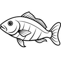 Cubera Snapper fish stands icon vector