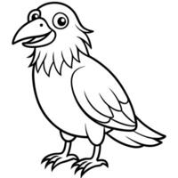 Crow bird smiles icon vector