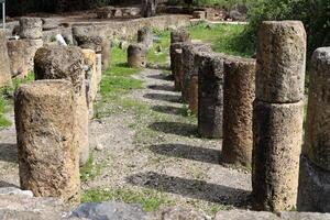 Banias Israel 05 02 2024 . Banias is an ancient temple and fortress of Pan and a nature reserve. photo