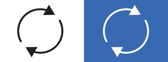 Synchronization icon set vector