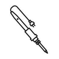 Soldering iron icon vector