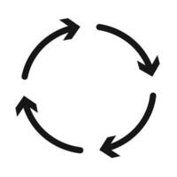 Synchronization icon set vector