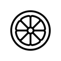 Citrus, lemon, lime, orange, tangerine slice icon vector