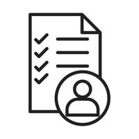 Course completion certificate icon linear logo mark in black and white vector