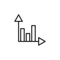 Chart icon set vector