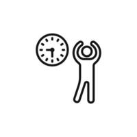 exercise time icon vector